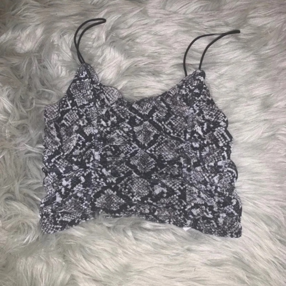 snake skin tank top